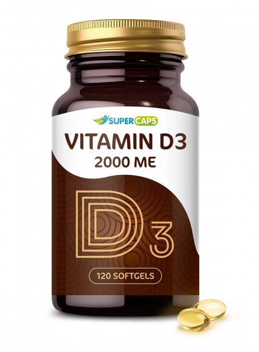 Пищевая добавка SuperCaps VITAMIN D3 2000 ME - 120 капсул - SuperCaps - купить с доставкой в Сергиевом Посаде