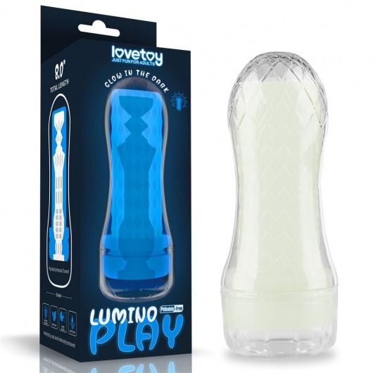 Светящийся в темноте мастурбатор Lumino Play Masturbator Pocketed - Lovetoy - в Сергиевом Посаде купить с доставкой