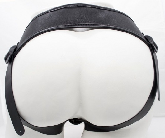 Реалистичный фаллоимитатор на трусиках с плугом - 18,5 см. - LOVETOY (А-Полимер) - купить с доставкой в Сергиевом Посаде