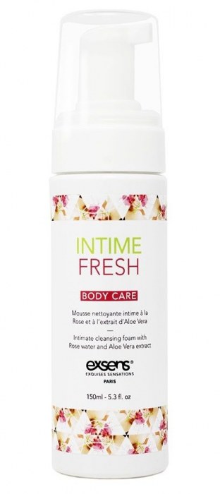 Органическая интимная очищающая пенка Intime Fresh - 150 мл. - Exsens - купить с доставкой в Сергиевом Посаде