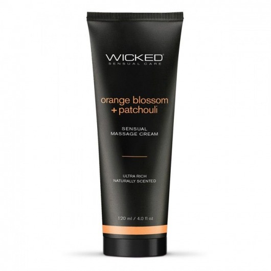 Массажный легкий крем WICKED Orange Blossom plus Patchouli - 120 мл. - Wicked - купить с доставкой в Сергиевом Посаде