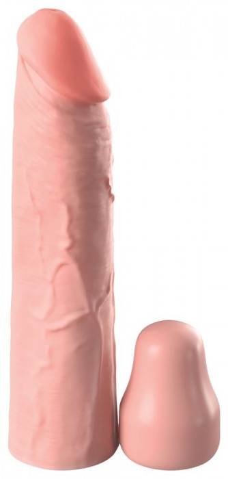 Телесная насадка-удлинитель 1 Inch Silicone X-tension - 17,8 см. - Pipedream - в Сергиевом Посаде купить с доставкой