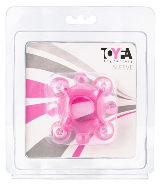 Эрекционное кольцо c бусинками - Toyfa Basic - в Сергиевом Посаде купить с доставкой