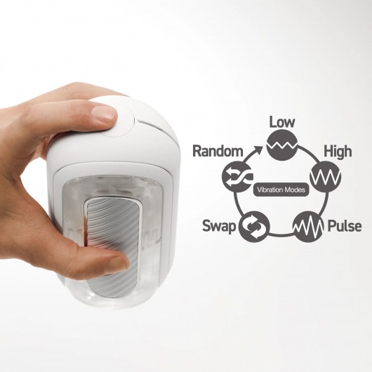 Белый мастурбатор Tenga Flip Zero Gravity с вибрацией - Tenga - в Сергиевом Посаде купить с доставкой