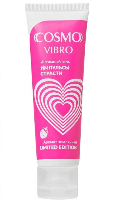 Возбуждающий гель на водно-силиконовой основе Cosmo Vibro с ароматом земляники - 50 гр. - Биоритм - купить с доставкой в Сергиевом Посаде