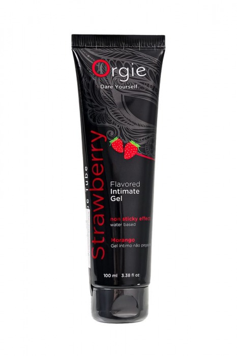 Интимный гель на водной основе Lube Tube Strawberry с клубничным вкусом - 100 мл. - ORGIE - купить с доставкой в Сергиевом Посаде