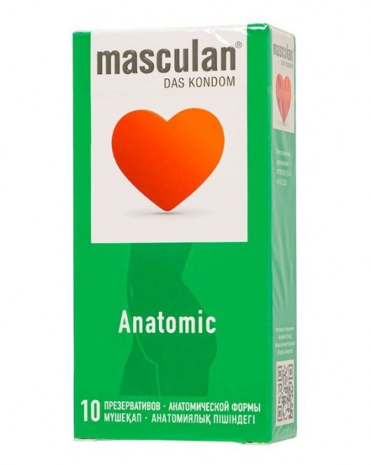 Презервативы анатомической формы Masculan Anatomic - 10 шт. - Masculan - купить с доставкой в Сергиевом Посаде