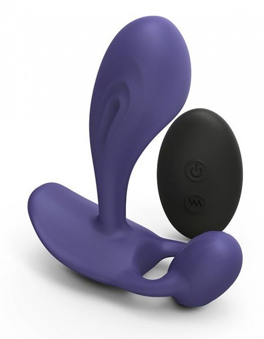 Темно-синий вибромассажер Witty P G Vibrator with Remote Control - Love to Love - в Сергиевом Посаде купить с доставкой