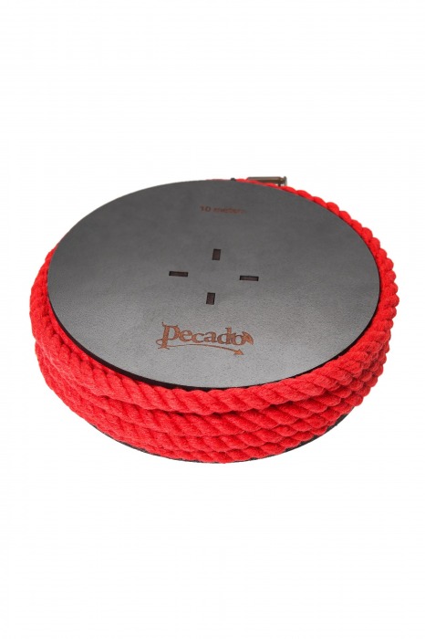 Красная веревка для шибари на катушке - 10 м. - Pecado - купить с доставкой в Сергиевом Посаде