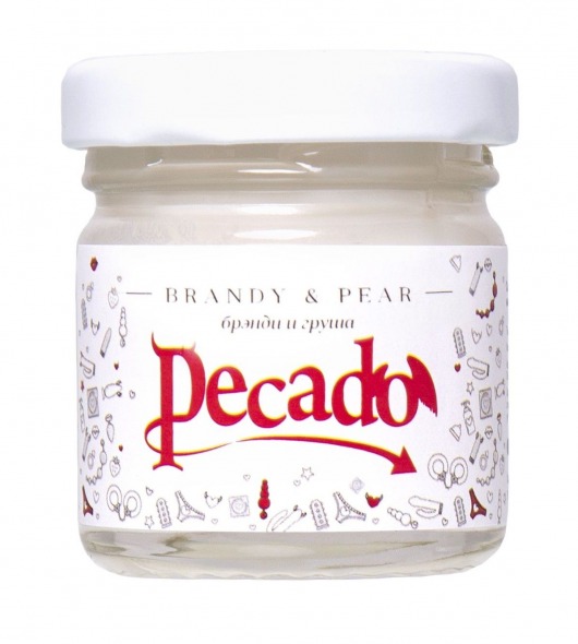 Массажная свеча Brandy   Pear - 35 мл. - Pecado - купить с доставкой в Сергиевом Посаде