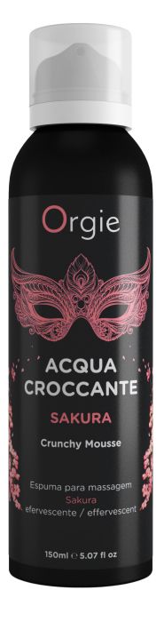 Хрустящая пенка для массажа Orgie Acqua Croccante Sakura с ароматом сакуры - 150 мл. - ORGIE - купить с доставкой в Сергиевом Посаде