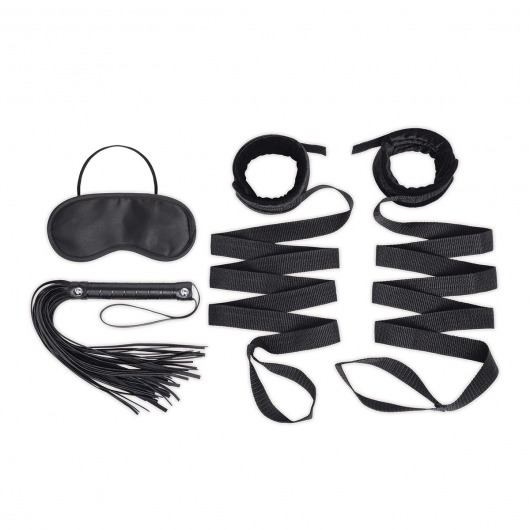 Эротический набор 4PC Bondage Bed Strap   Flogger Kit - Lux Fetish - купить с доставкой в Сергиевом Посаде