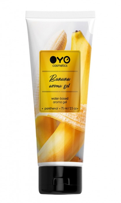 Лубрикант на водной основе OYO Aroma Gel Banana с ароматом банана - 75 мл. - OYO - купить с доставкой в Сергиевом Посаде