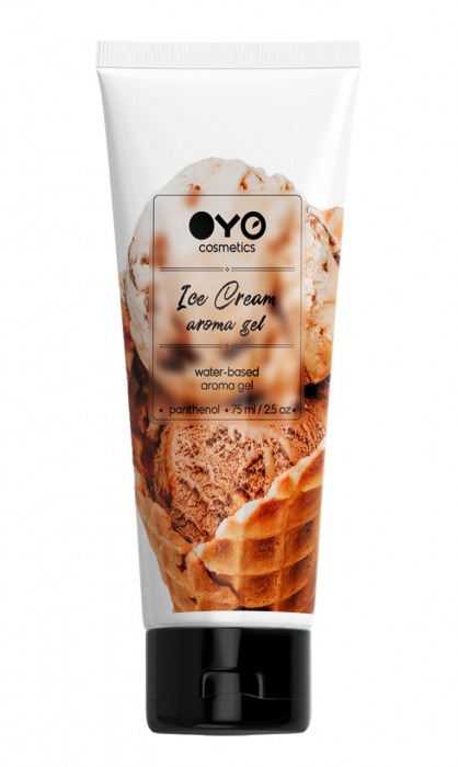 Лубрикант на водной основе OYO Aroma Gel Ice Cream с ароматом пломбира - 75 мл. - OYO - купить с доставкой в Сергиевом Посаде