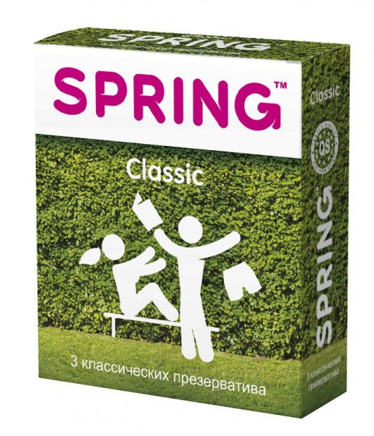 Классические презервативы SPRING CLASSIC - 3 шт. - SPRING - купить с доставкой в Сергиевом Посаде