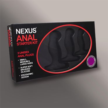 Набор из 3 массажеров простаты чёрного цвета NEXUS ANAL STARTER KIT - Nexus Range - в Сергиевом Посаде купить с доставкой