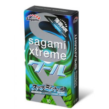 Презервативы Sagami Xtreme Mint с ароматом мяты - 10 шт. - Sagami - купить с доставкой в Сергиевом Посаде