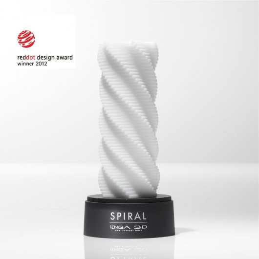 Белый 3D мастурбатор SPIRAL - Tenga - в Сергиевом Посаде купить с доставкой