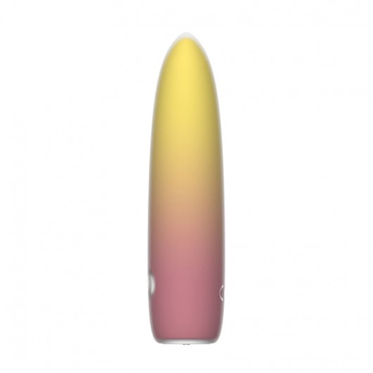 Желтая перезаряжаемая вибропуля Bullet - 10,1 см. - I-MOON