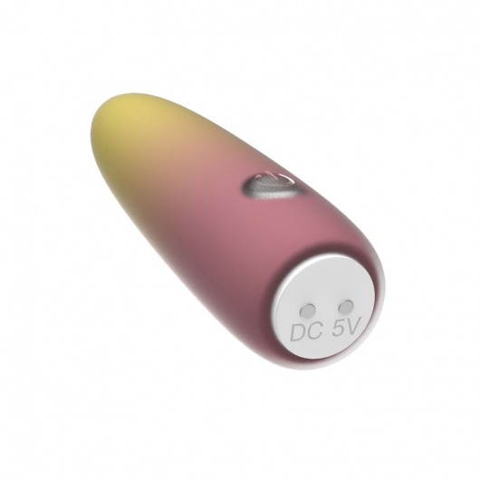 Желтая перезаряжаемая вибропуля Bullet - 10,1 см. - I-MOON