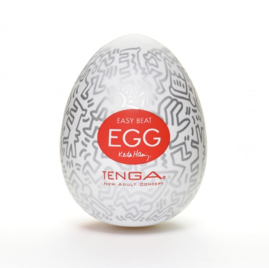 Мастурбатор-яйцо Keith Haring EGG PARTY - Tenga - в Сергиевом Посаде купить с доставкой