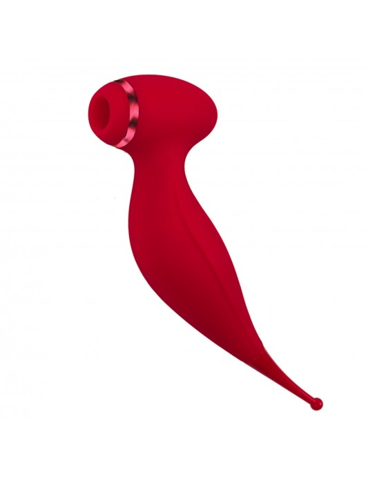 Красный вакуум-волновой стимулятор клитора Isadora с точечным вибратором - Woma