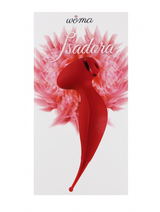 Красный вакуум-волновой стимулятор клитора Isadora с точечным вибратором - Woma