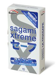 Презервативы Sagami Xtreme Ultrasafe с двойным количеством смазки - 10 шт. - Sagami - купить с доставкой в Сергиевом Посаде