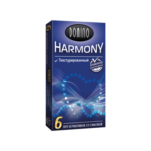 Текстурированные презервативы Domino Harmony - 6 шт. - Domino - купить с доставкой в Сергиевом Посаде