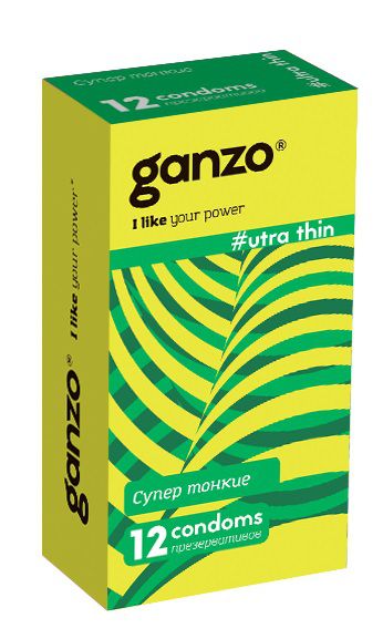 Ультратонкие презервативы Ganzo Ultra thin - 12 шт. - Ganzo - купить с доставкой в Сергиевом Посаде