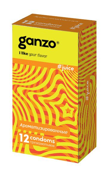 Ароматизированные презервативы Ganzo Juice - 12 шт. - Ganzo - купить с доставкой в Сергиевом Посаде