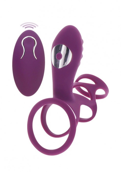 Фиолетовая эрекционная вибронасадка Halo Halo C-Ring Sleeve - Toy Joy - в Сергиевом Посаде купить с доставкой