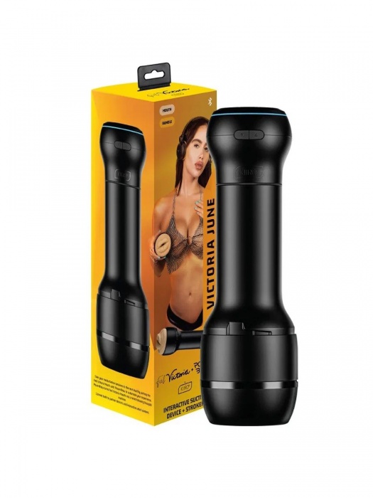 Мастурбатор-ротик с интерактивной насадкой PowerBlow   FeelVictoria Mouth - Kiiroo - в Сергиевом Посаде купить с доставкой