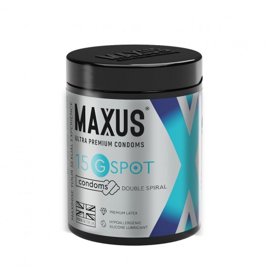 Гладкие презервативы Maxus G spot с двойной спиралью - 15 шт. - Maxus - купить с доставкой в Сергиевом Посаде