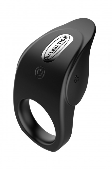Черное эрекционное виброкольцо Vibro Lust Ring - MALESATION - в Сергиевом Посаде купить с доставкой