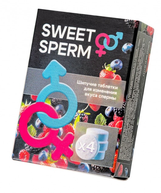 Шипучие таблетки для мужчин Sweet Sperm для изменения вкуса спермы (4 шт. по 0,5 гр.) - Капиталпродукт - купить с доставкой в Сергиевом Посаде