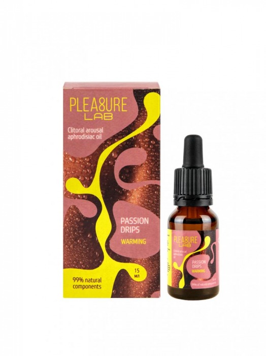 Капли с согревающим эффектом Passion Drips Warming - 15 мл. - Pleasure Lab - купить с доставкой в Сергиевом Посаде