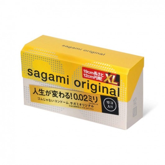 Презервативы увеличенного размера Sagami Original 0.02 XL-size - 12 шт. - Sagami - купить с доставкой в Сергиевом Посаде