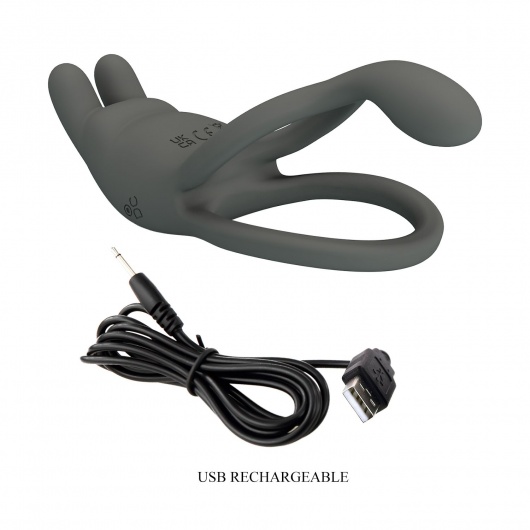 Серое эрекционное виброкольцо Dwayne - Baile - в Сергиевом Посаде купить с доставкой