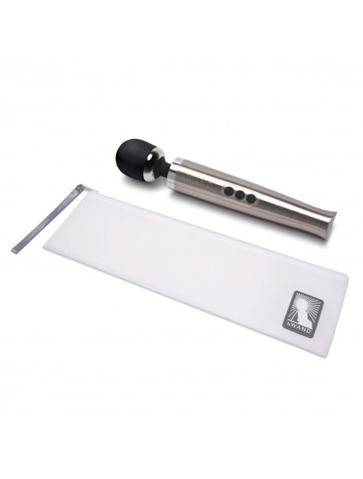 Серебристый вибромассажер Die Cast - Le Wand