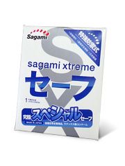 Презерватив Sagami Xtreme Ultrasafe с двойным количеством смазки - 1 шт. - Sagami - купить с доставкой в Сергиевом Посаде