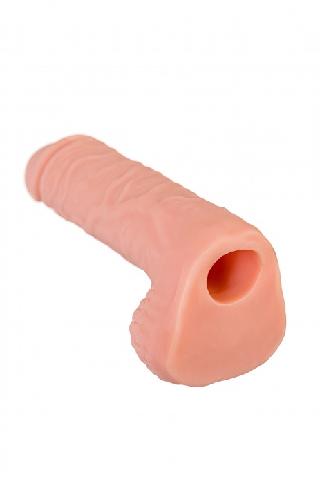 Телесная удлиняющая фаллическая насадка - 16 см. - ToyFa - в Сергиевом Посаде купить с доставкой