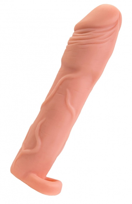 Телесная удлиняющая насадка с подхватом - 19 см. - ToyFa - в Сергиевом Посаде купить с доставкой