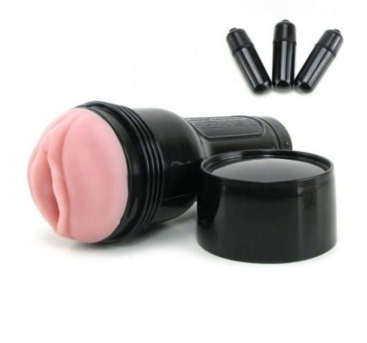 Мастурбатор-вагина Fleshlight - Vibro Pink Lady Touch с вибрацией - Fleshlight - в Сергиевом Посаде купить с доставкой