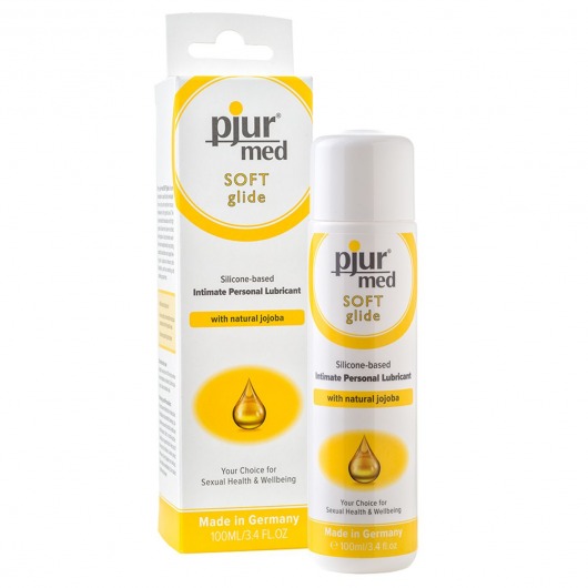Силиконовый лубрикант с жожоба pjur MED Soft glide - 100 мл. - Pjur - купить с доставкой в Сергиевом Посаде
