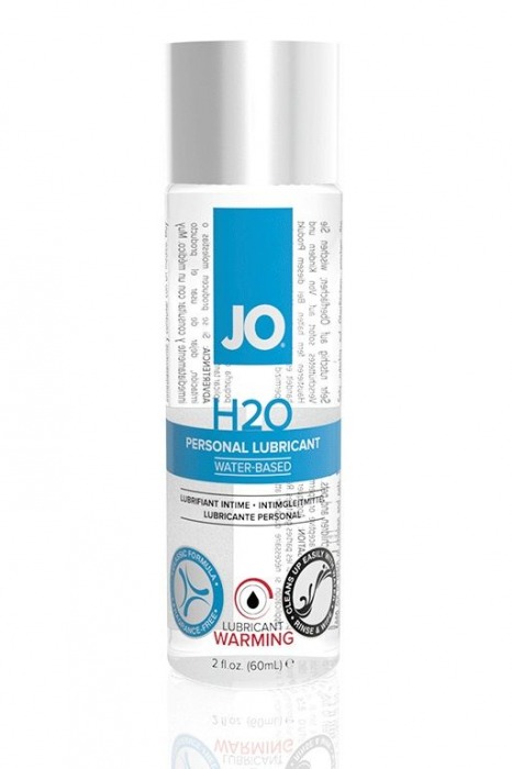 Возбуждающий лубрикант на водной основе JO Personal Lubricant H2O Warming - 60 мл. - System JO - купить с доставкой в Сергиевом Посаде