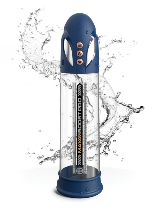 Синяя вакуумная автоматическая помпа Max Boost Pro Flow - Pipedream - в Сергиевом Посаде купить с доставкой