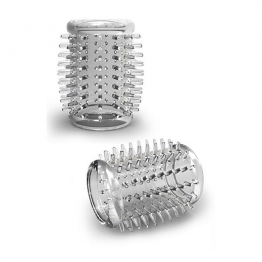 Прозрачная насадка с шипами STAY HARD COCK SLEEVE 01 CLEAR - Blush Novelties - в Сергиевом Посаде купить с доставкой