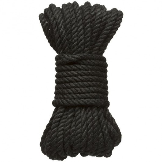 Черная верёвка для связывания и фиксации Bind Tie - 9,14 м. - Doc Johnson - купить с доставкой в Сергиевом Посаде