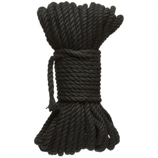 Черная верёвка для связывания и фиксации Bind Tie - 15,24 м. - Doc Johnson - купить с доставкой в Сергиевом Посаде